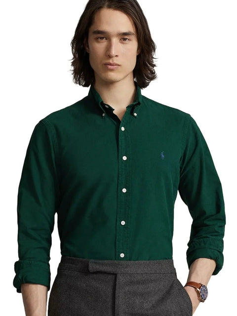 Regular Fit Green Shirt