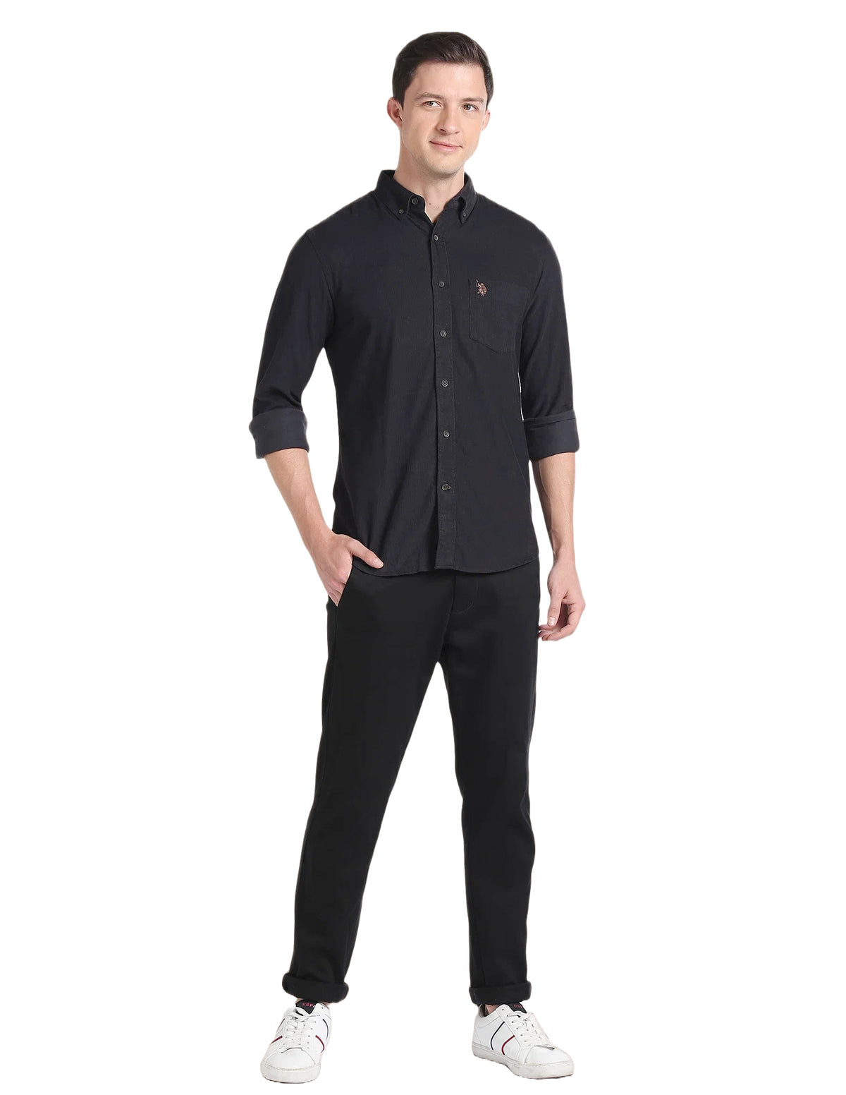 Corduroy Dark Sky Blue Shirt
