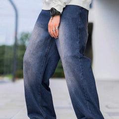 Shaded Loose Fit Jeans
