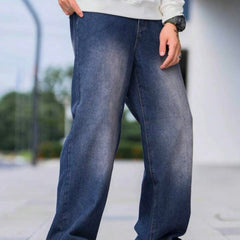 Shaded Loose Fit Jeans