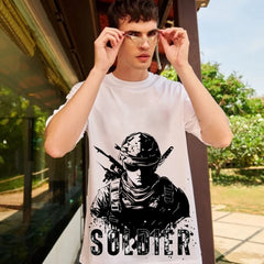 Soldier White Oversized T-Shirt