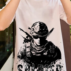 Soldier White Oversized T-Shirt