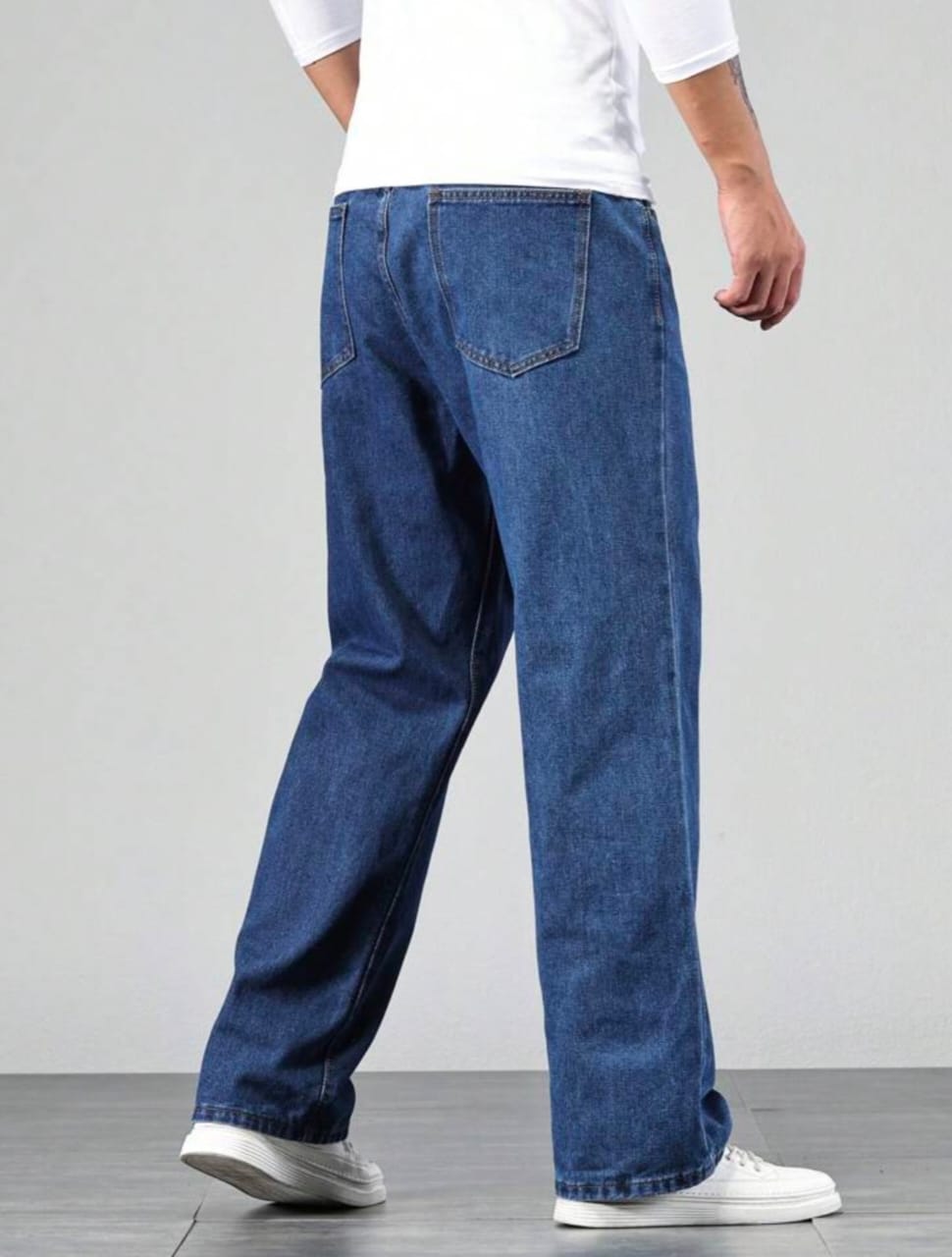 Stone Blue Baggy Jeans