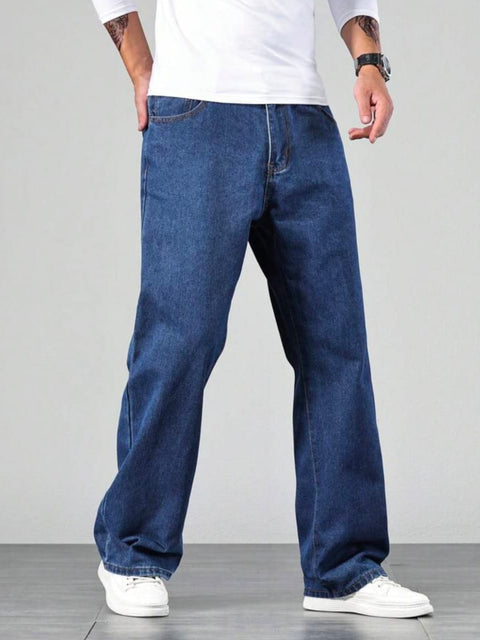 Stone Blue Baggy Jeans