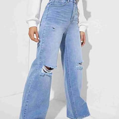Torn Wide Leg jeans