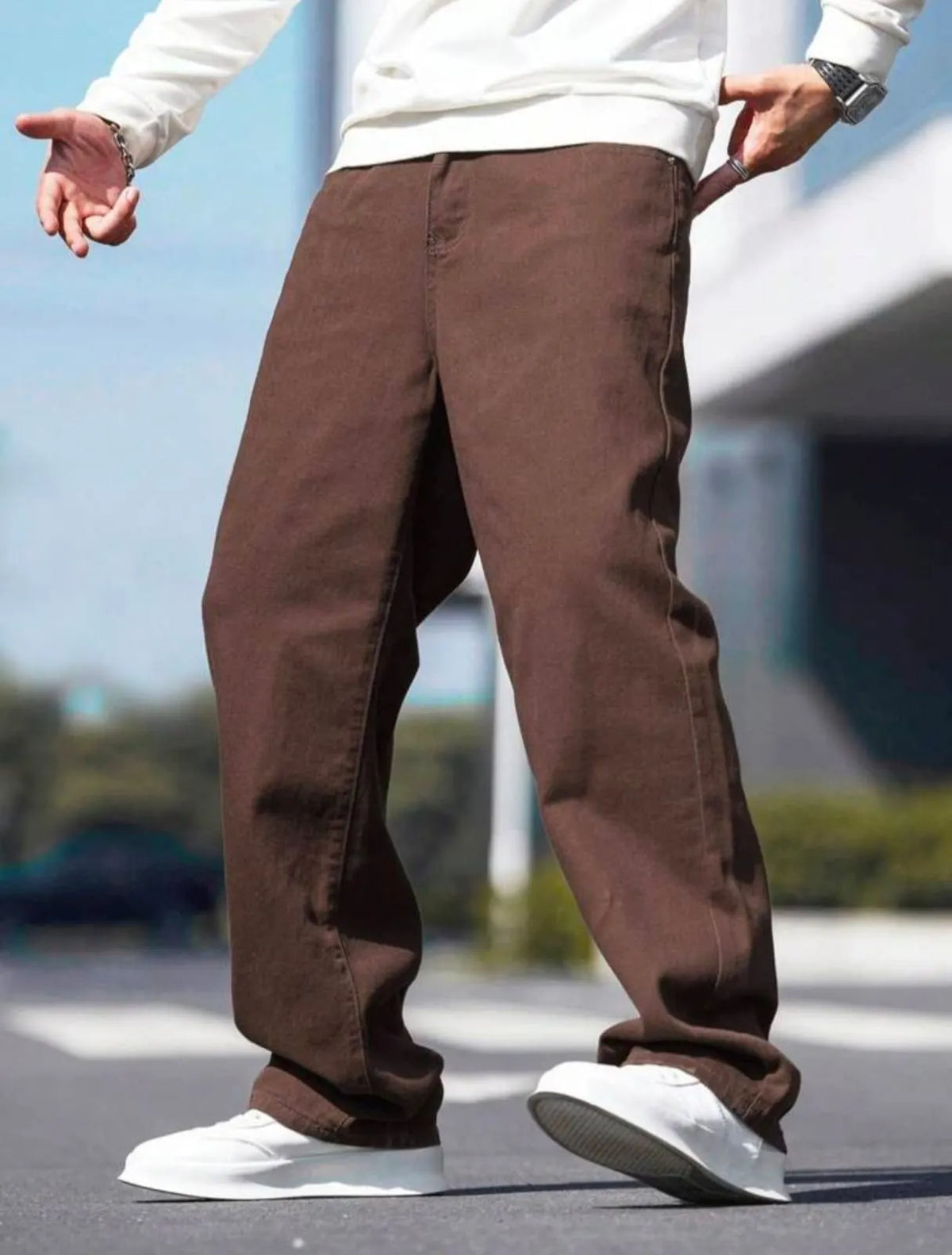 Brown Baggy Jeans