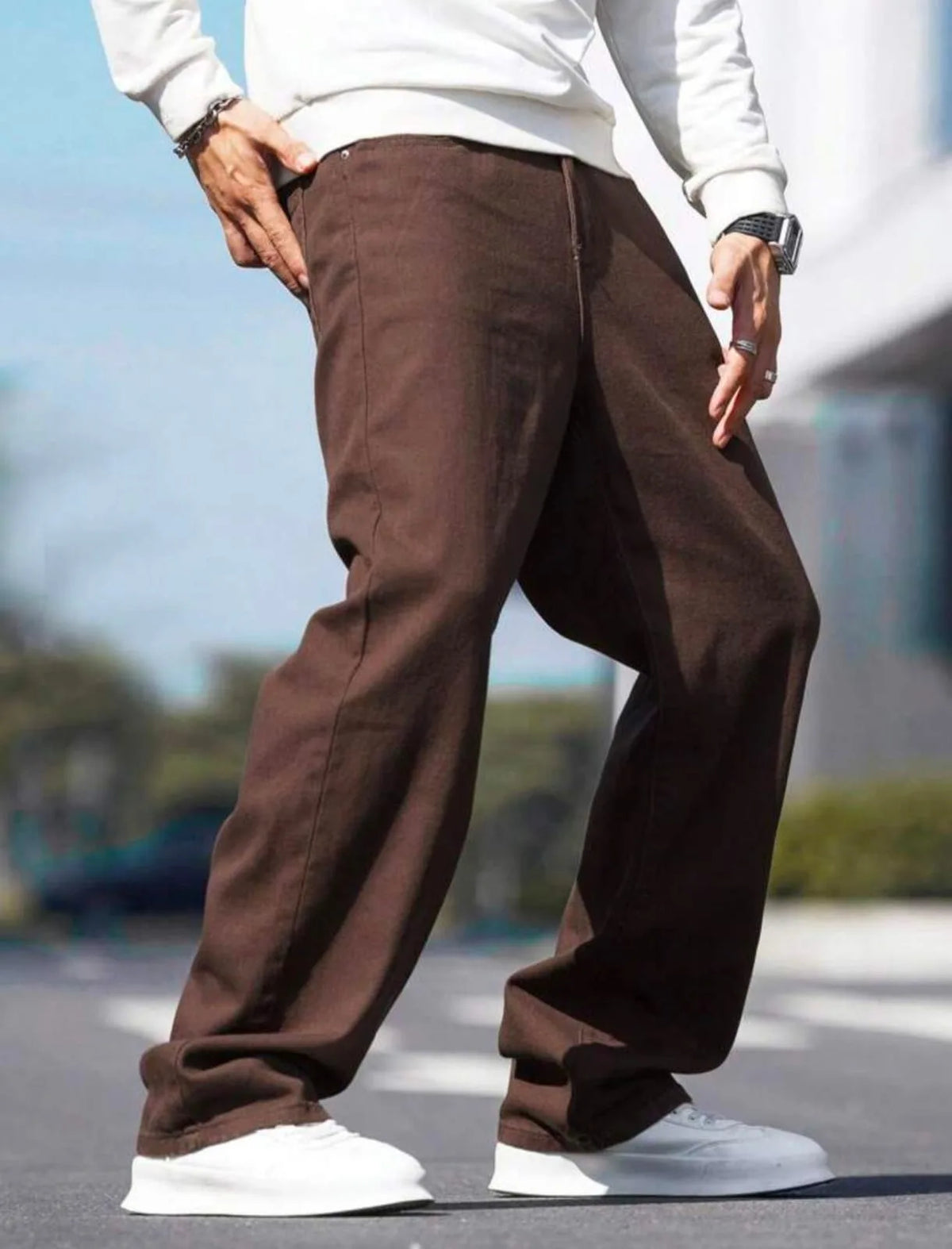 Brown Baggy Jeans