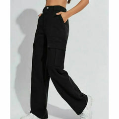 black Cargo Jeans