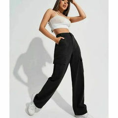 black Cargo Jeans
