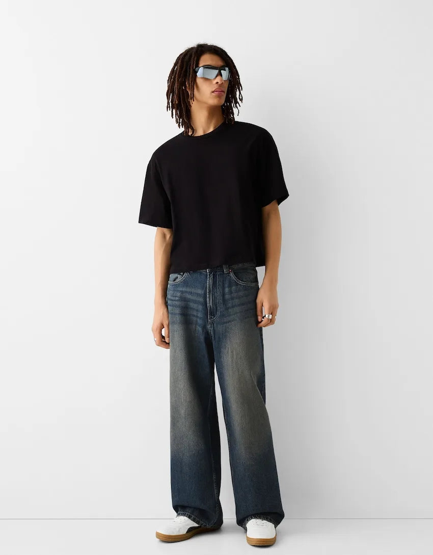 Blue super baggy jeans