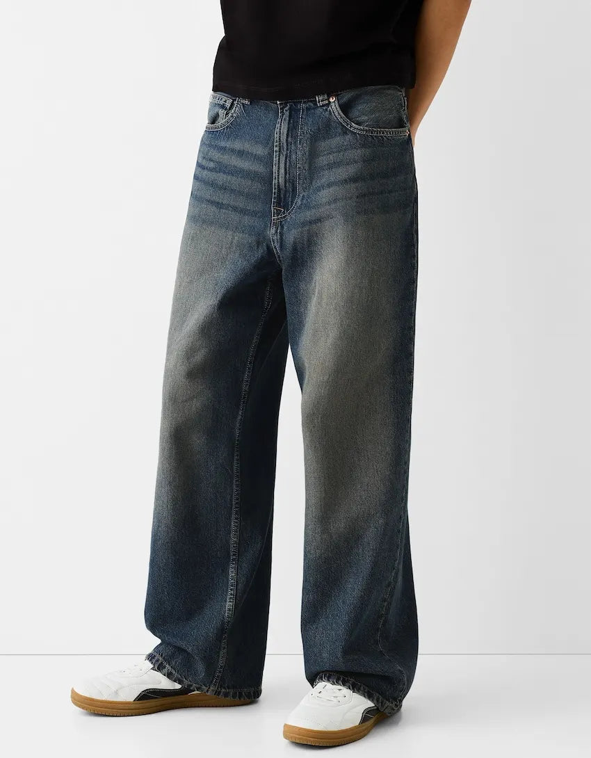 Blue super baggy jeans