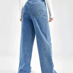 High Rise Blue Jeans