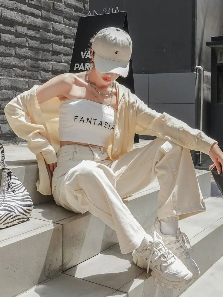 Cream High Waist