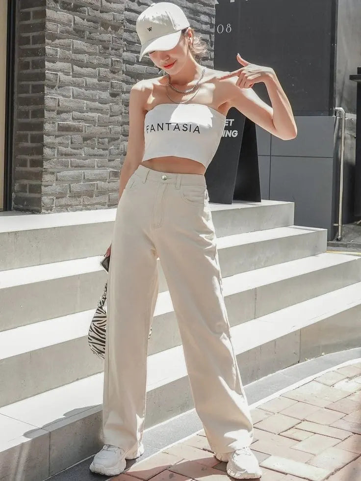 Cream High Waist