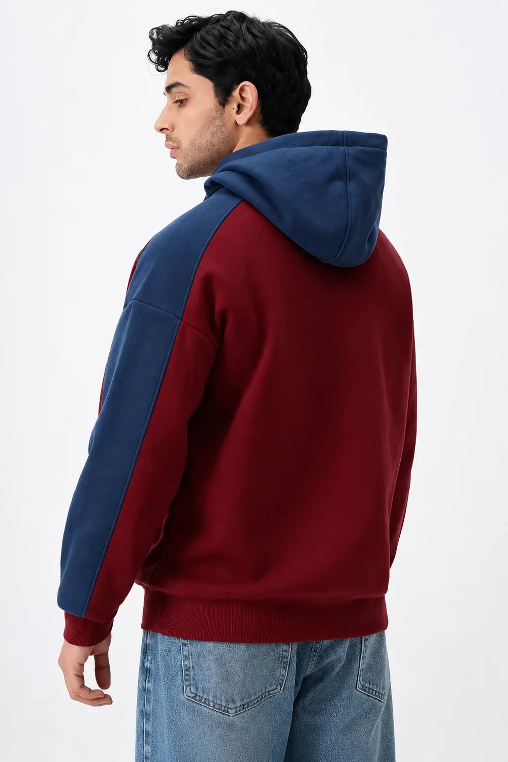Men’s FC Barcelona Oversized Hoodie back View by waysho