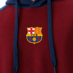 Men’s FC Barcelona Oversized Hoodie Close View by waysho