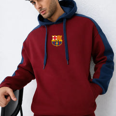 Men’s FC Barcelona Oversized Hoodie Front View by waysho