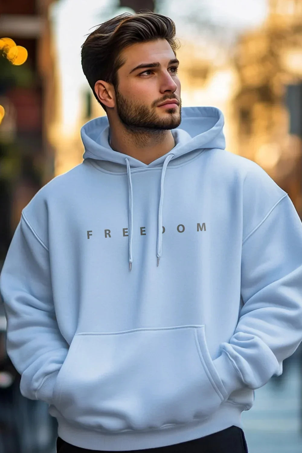 Men Hoodies Feel Warm