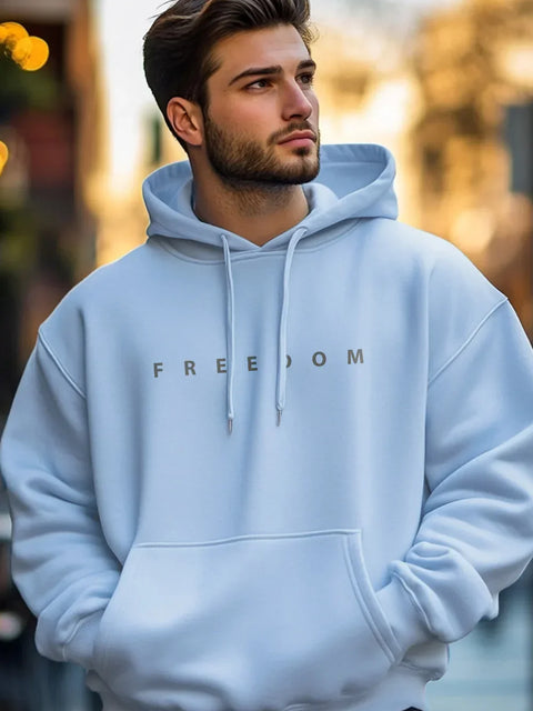 Men Hoodies Feel Warm