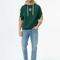 Green & Beige Oversized Hoodie