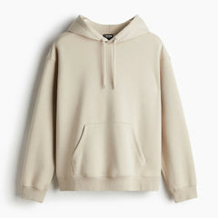 Men Beige Oversized Hoodies