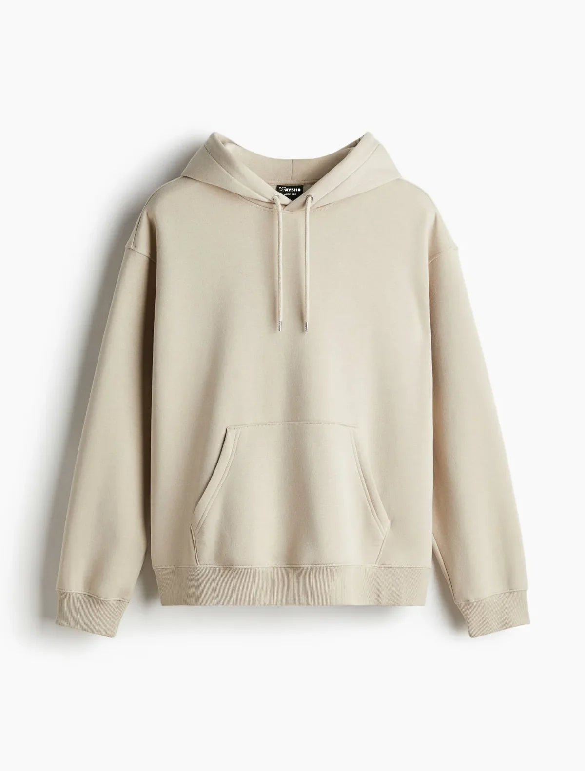 Men Beige Oversized Hoodies