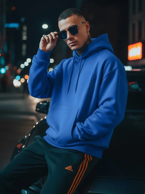 Blue Oversized Hoodie