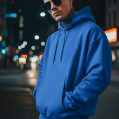 Blue Oversized Hoodie