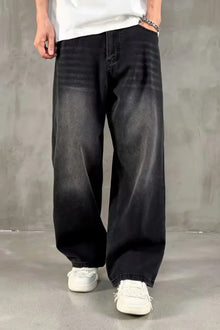BLACK WASHED BAGGY FIT
