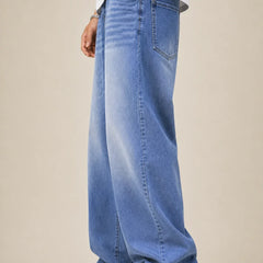  Men's Ice Blue Baggy Jeans Left view by Waysho