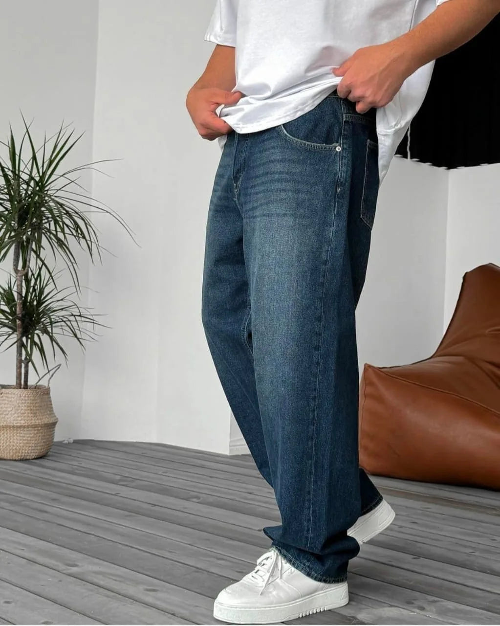 Baggy Washed Jeans
