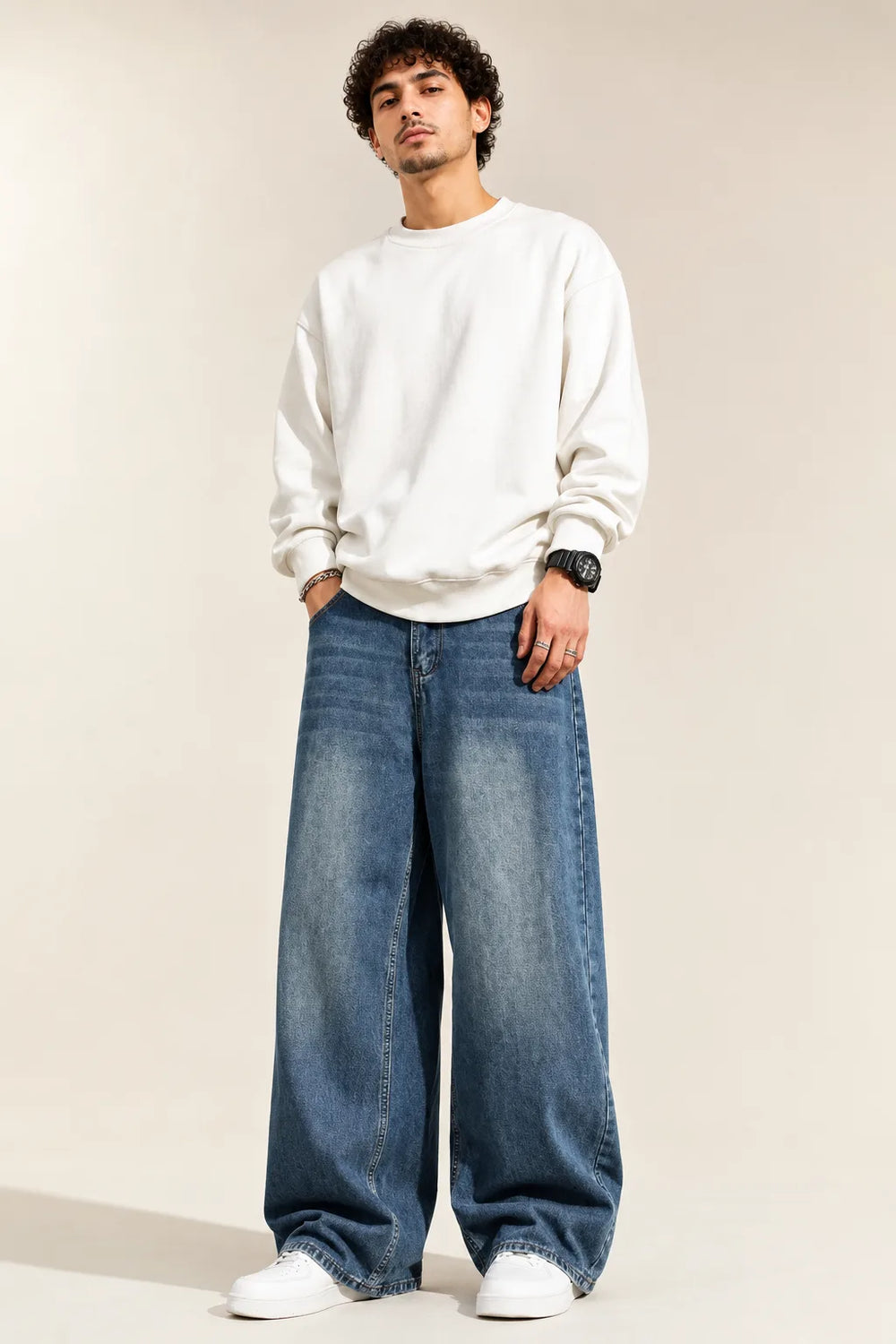 MEDIUM BLUE BAGGY FIT