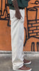 BEIGE LOOSE FIT BAGGY JEANS BY WAYSHO