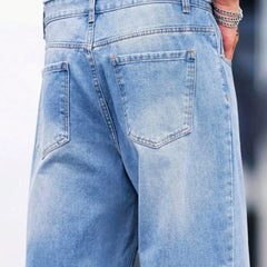 Ice Blue Baggy Jeans