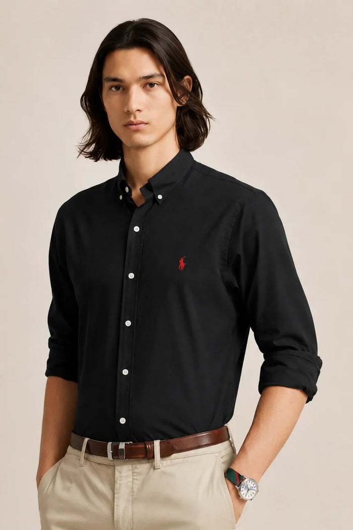 Black Oxford Cotton Shirt