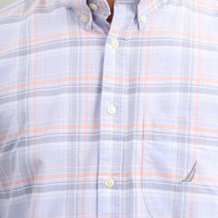 GREY PEACH CHECK SHIRT