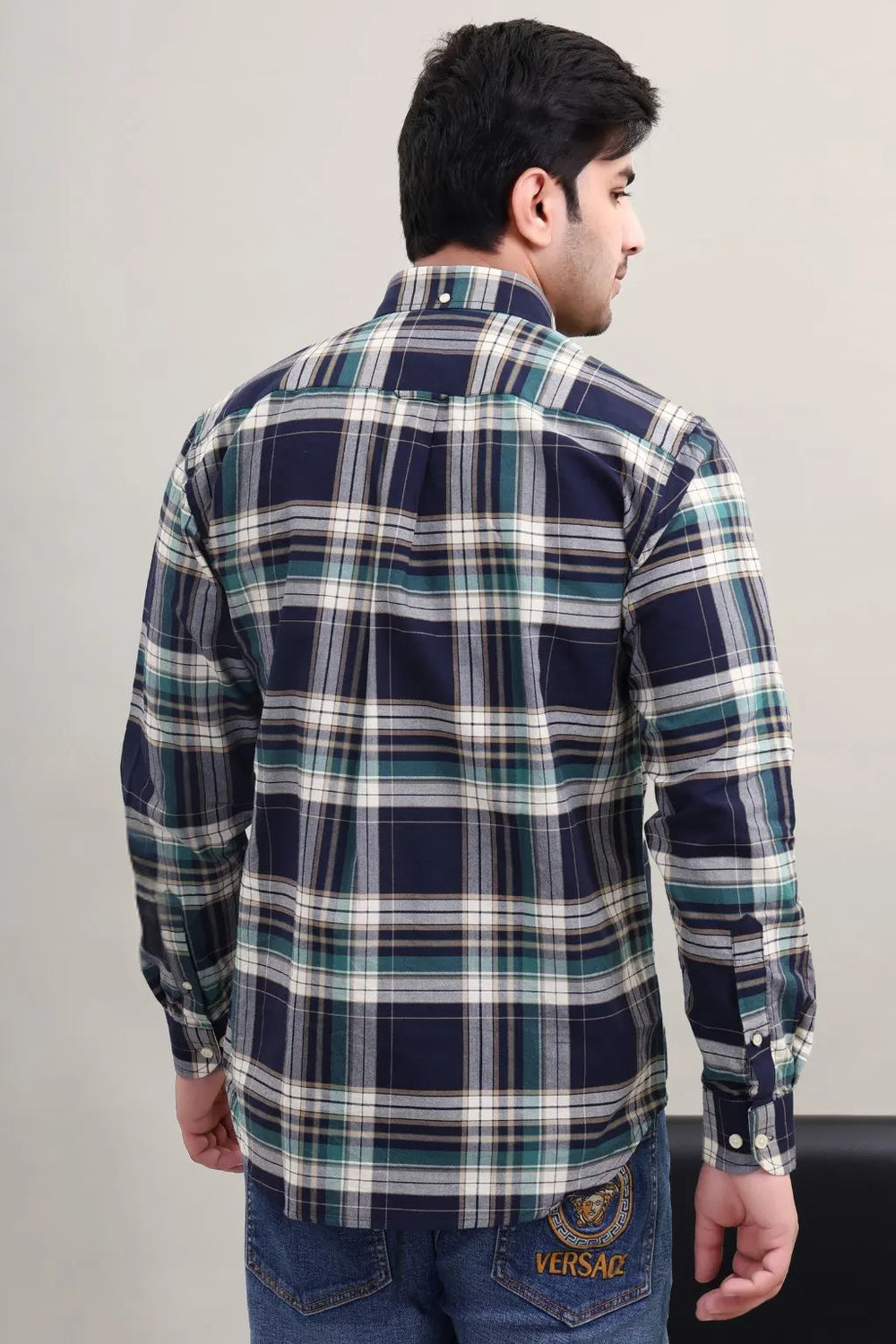 Check Cotton Casual Shirt