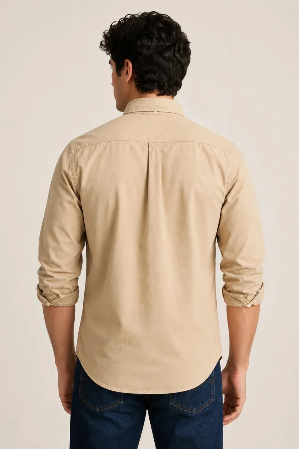 Premium Beige Cotton Shirt