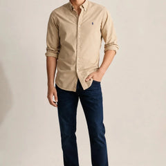 Premium Beige Cotton Shirt