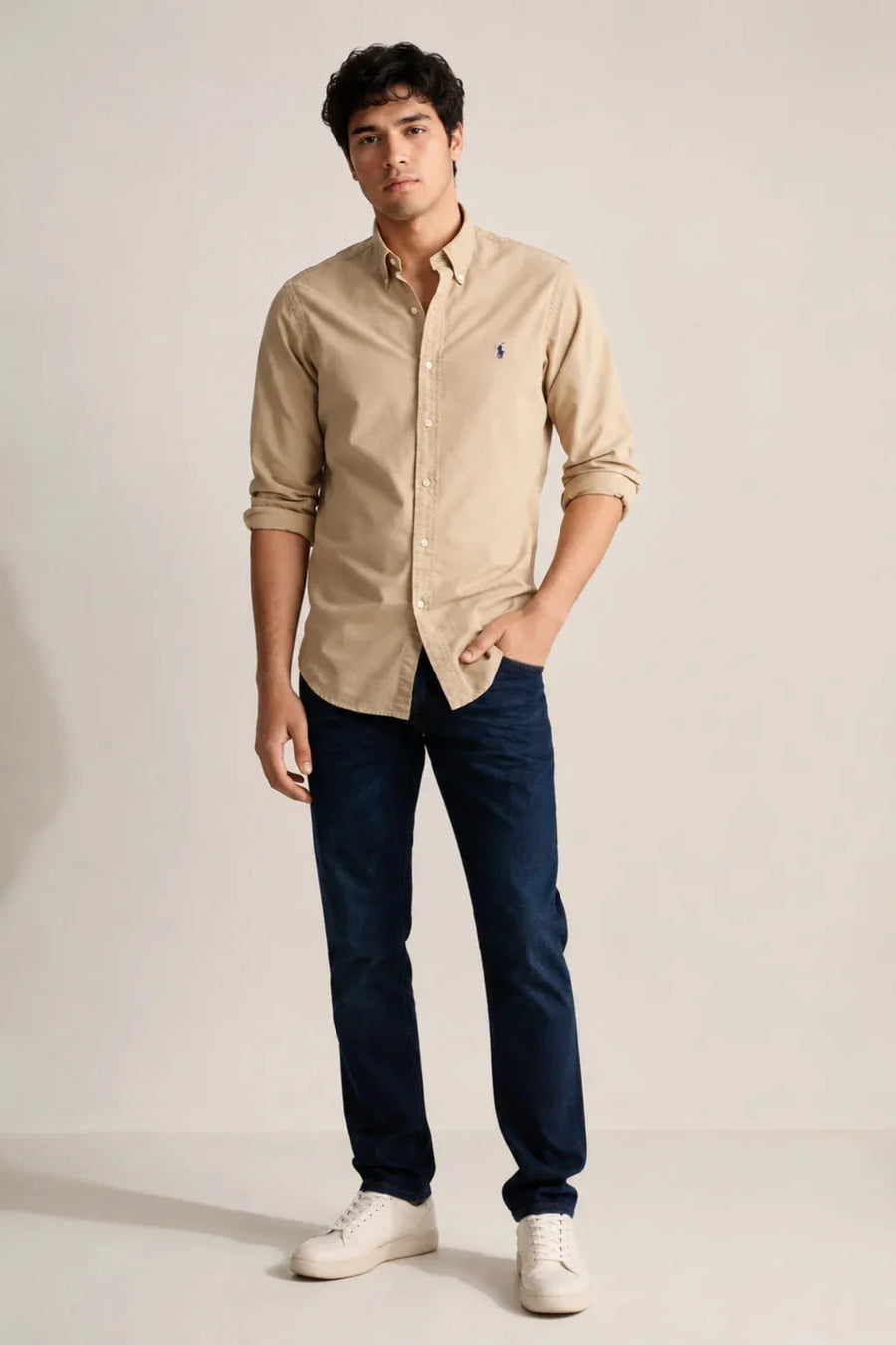 Premium Beige Cotton Shirt