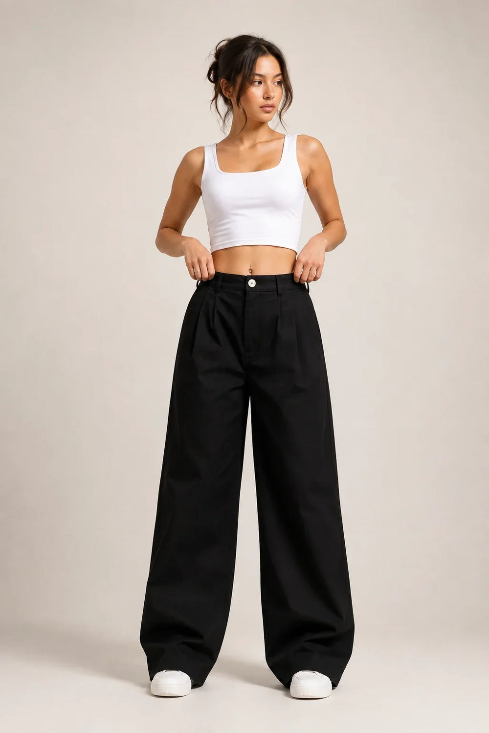Black Wide Leg Denim