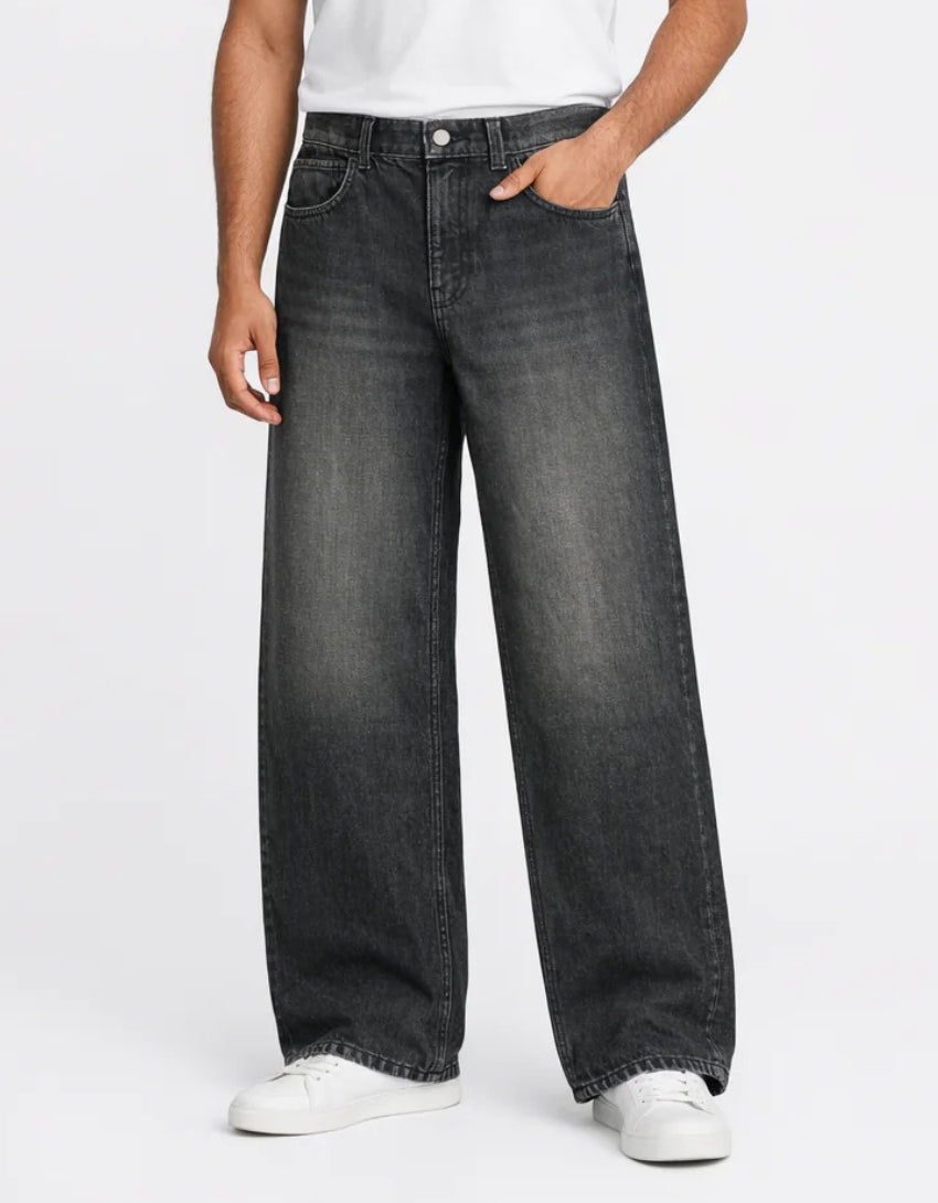 Baggy Fit Black Jeans