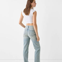 High Rise Straight jeans