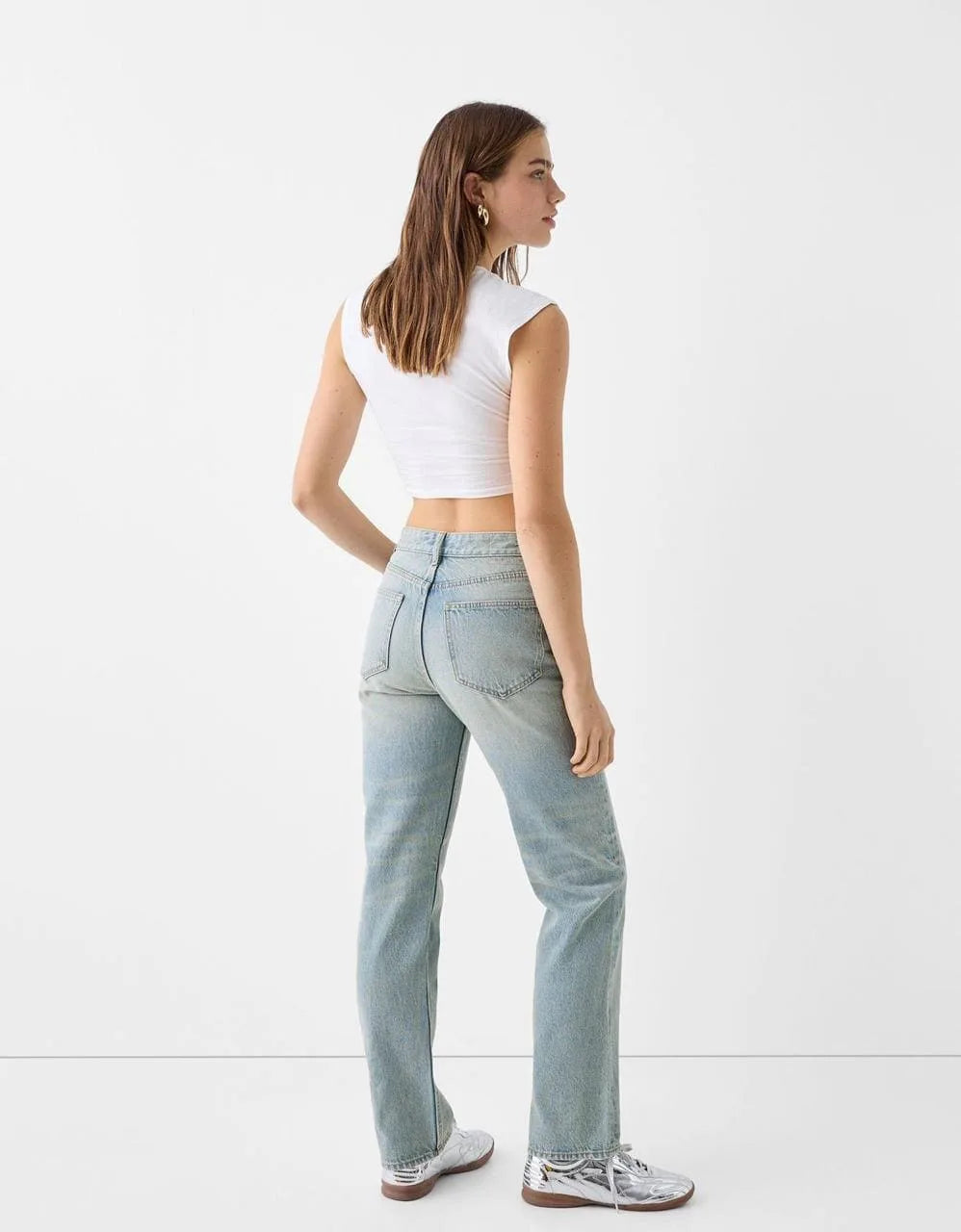 High Rise Straight jeans