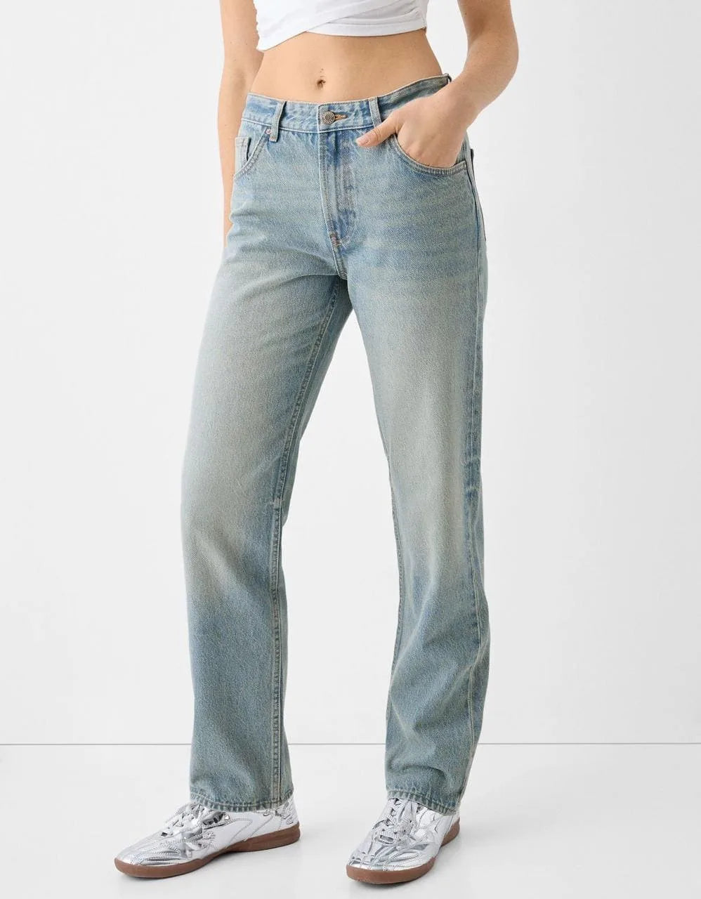 High Rise Straight jeans
