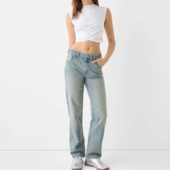 High Rise Straight jeans