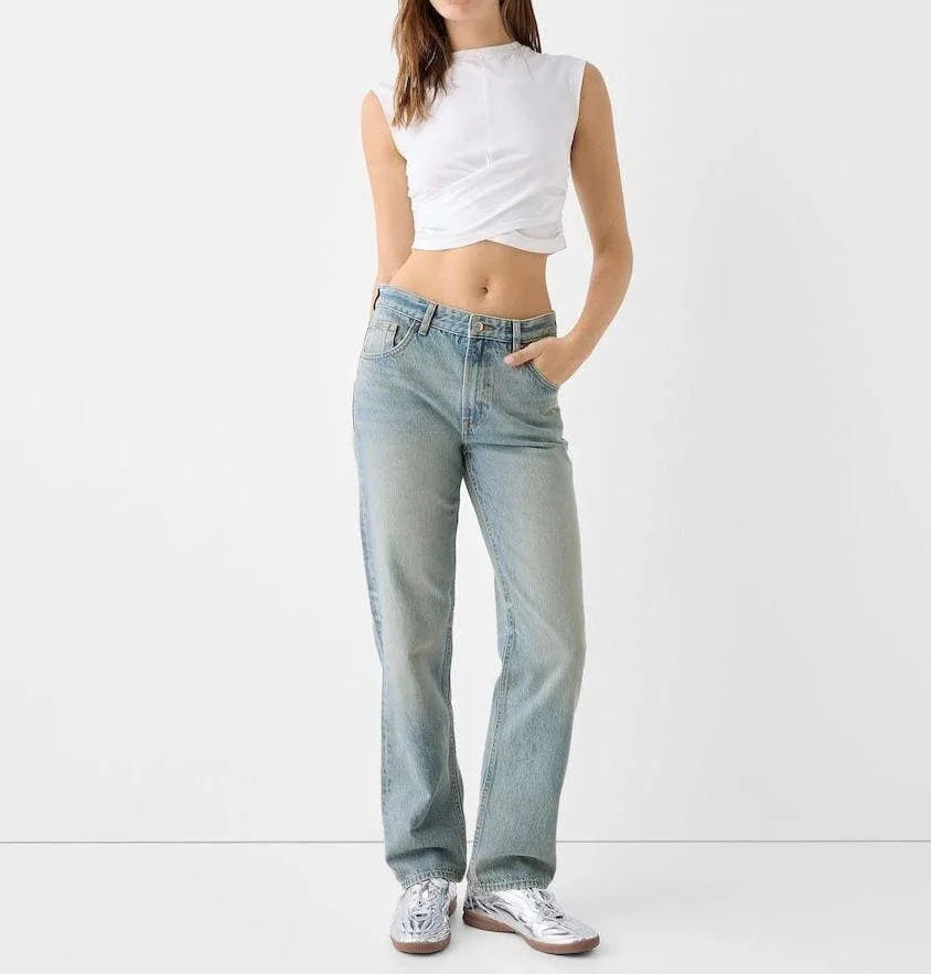 High Rise Straight jeans
