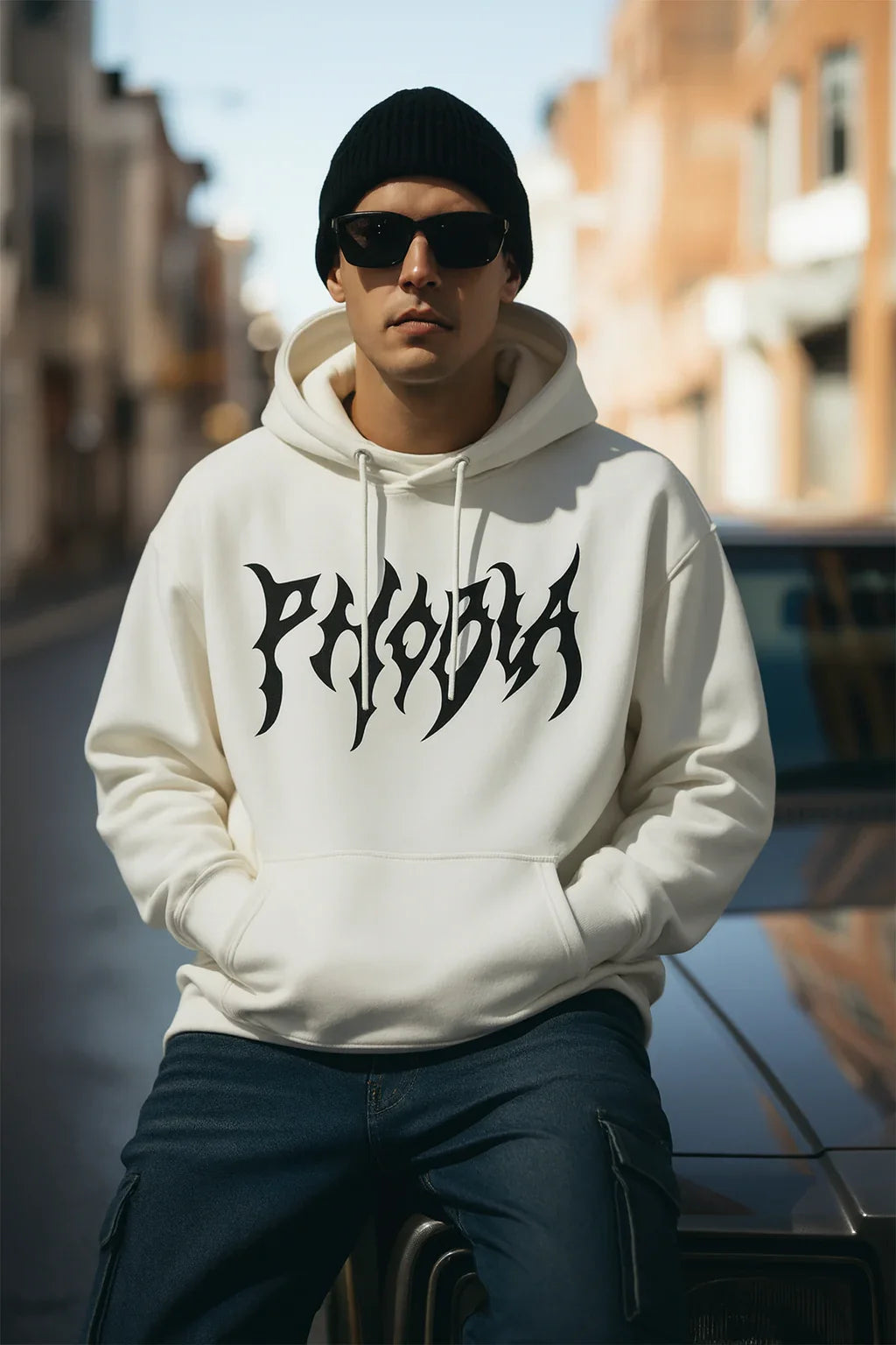 Phobia White Hoodie