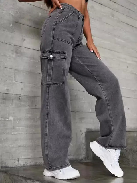 Leg Wide Baggy Jeans