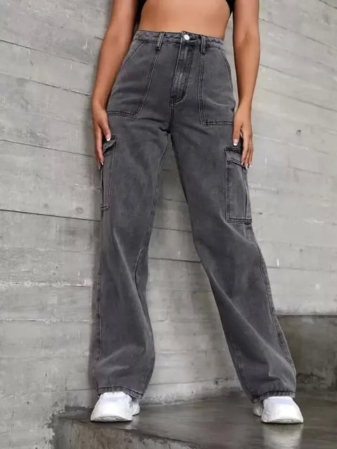 Leg Wide Baggy Jeans